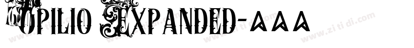 Opilio Expanded字体转换